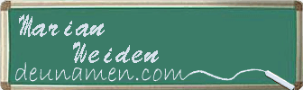 Marian Weiden Visitenkarte
